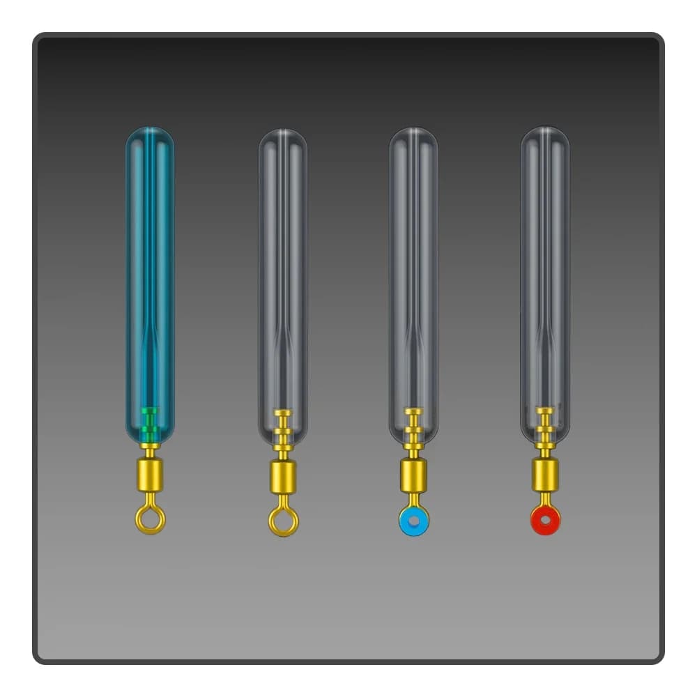 High-Quality Silicone Float Sleeve Anti-Rust Brass Plated High-Speed Rotary Connector Float Sliding Assembly Fishing Accessories