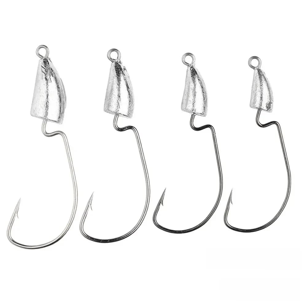 Jighead Fishhooks 10Pcs/lot 5g 7g 10g Worm Fishing Hook Soft Lure Jig Head Hooks Artificial Bait Fishing Tackle Pike Fish.
