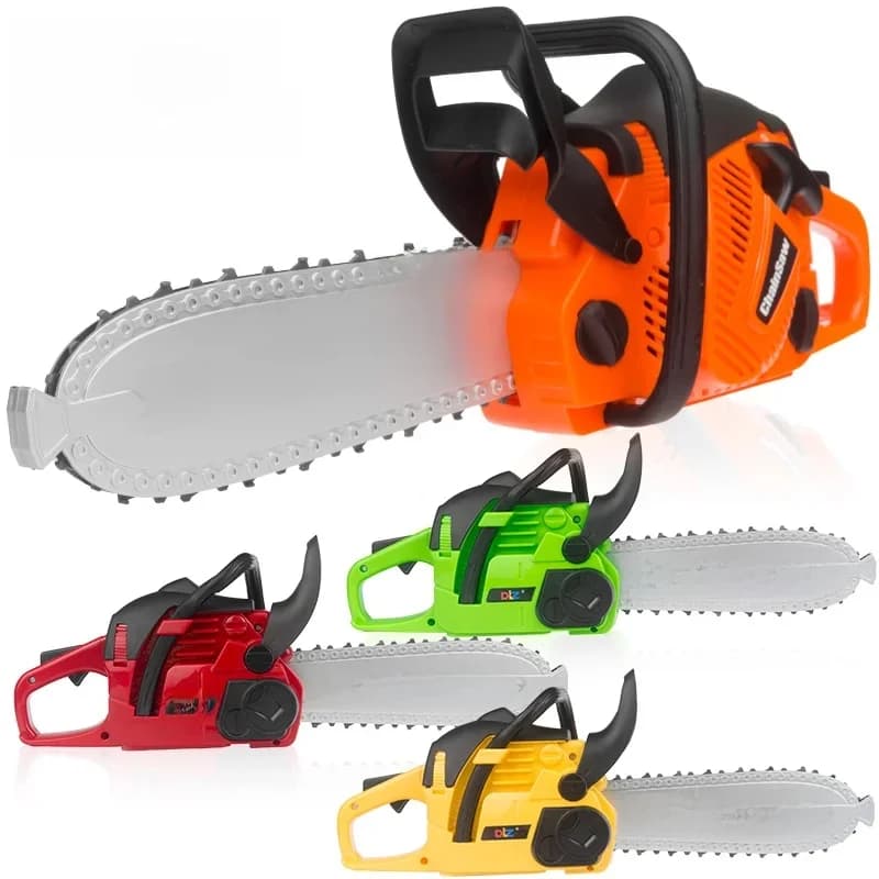 Toy Chainsaw Kids Toy Tools for Children Tools Electric Power Chainsaws for Tool Bench Boys Gift Pretend Play Saw with Sound
