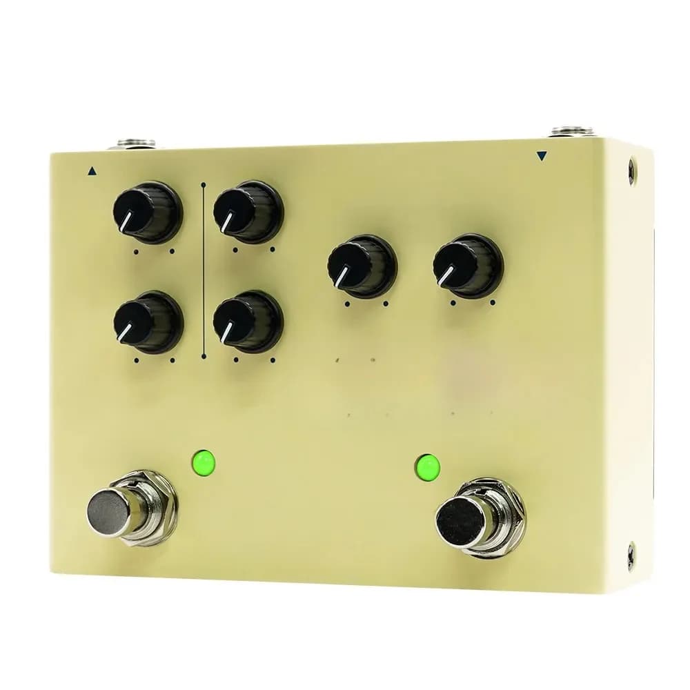 SONICAKE Levitate Dual Footswitch Stompbox Digital Delay and Reverb Guitar Effects Pedal QDS-02