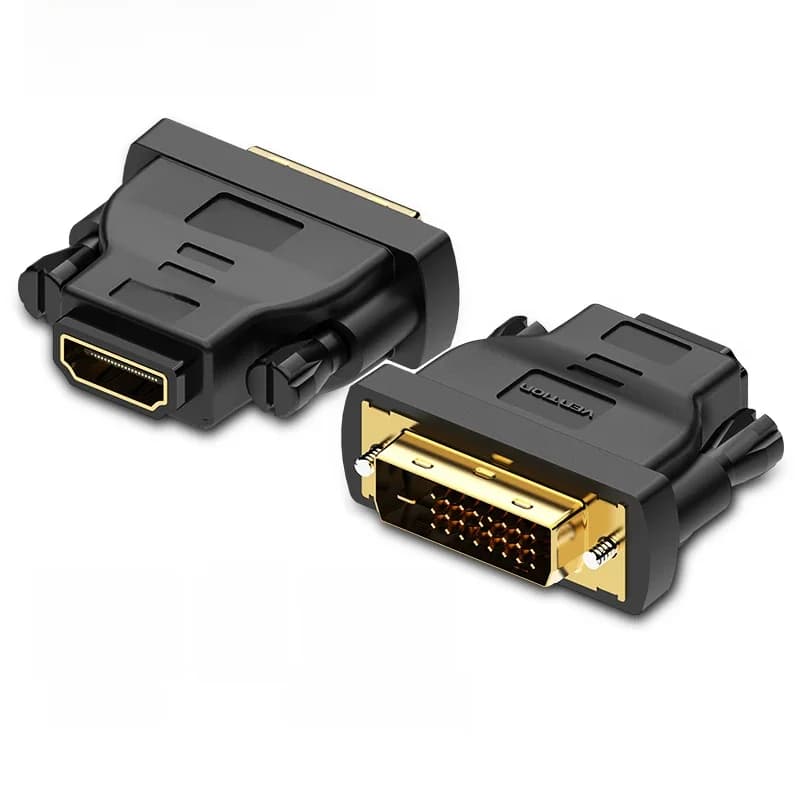 Vention DVI to HDMI Adapter Bi-directional DVI D 24+1 Male to HDMI Female Cable Connector Converter for Projector HDMI to DVI