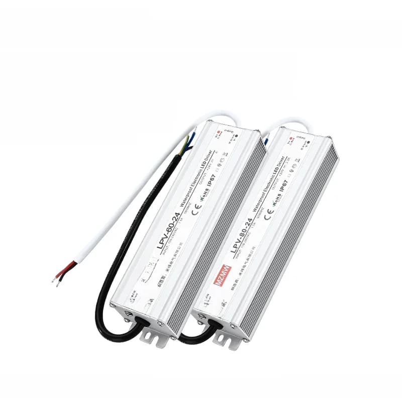 IP67 Waterproof Switching Power Supply LPV 15W 25W 35W 50W 60W 80W 100W 120W 150W AC/DC 12V 24V 48V Constant Voltage LED Driver
