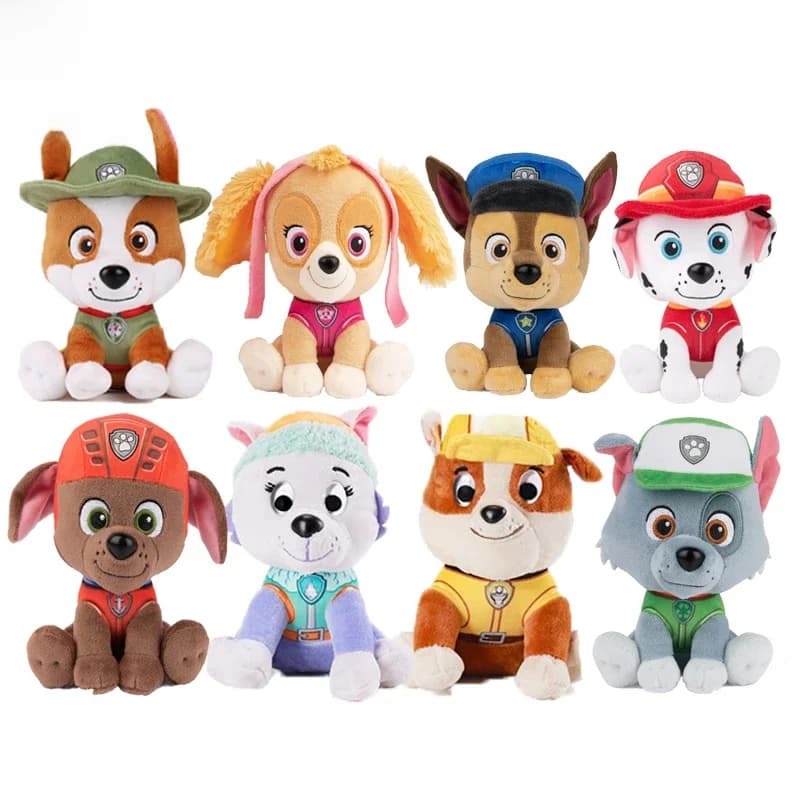Original Paw Patrol 15.2cm 6'' Chase Skye Everest Tracker Cat Anime Plush Doll patrouille birthday Gift Children Toy