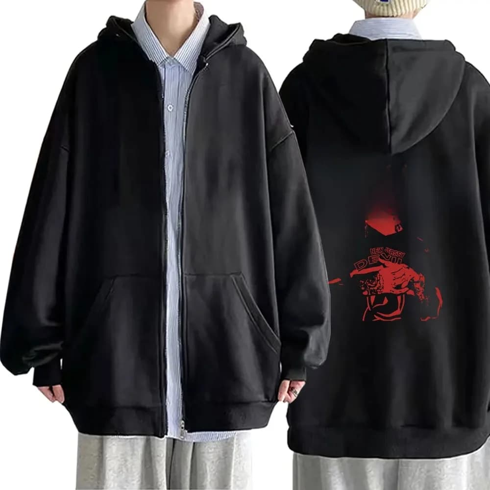 Lil Peep Crybaby Hellboy Zipper Hoodies Men's Women Clothing Vintage Hip Hop Oversized Zip Up Sweatshirt Casual Gothic Pullovers