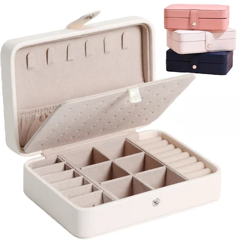 Portable Jewelry Storage Box 2023 New High-end Exquisite Large Capacity Travel Jewelry Bag Jewelry Box Organizer
