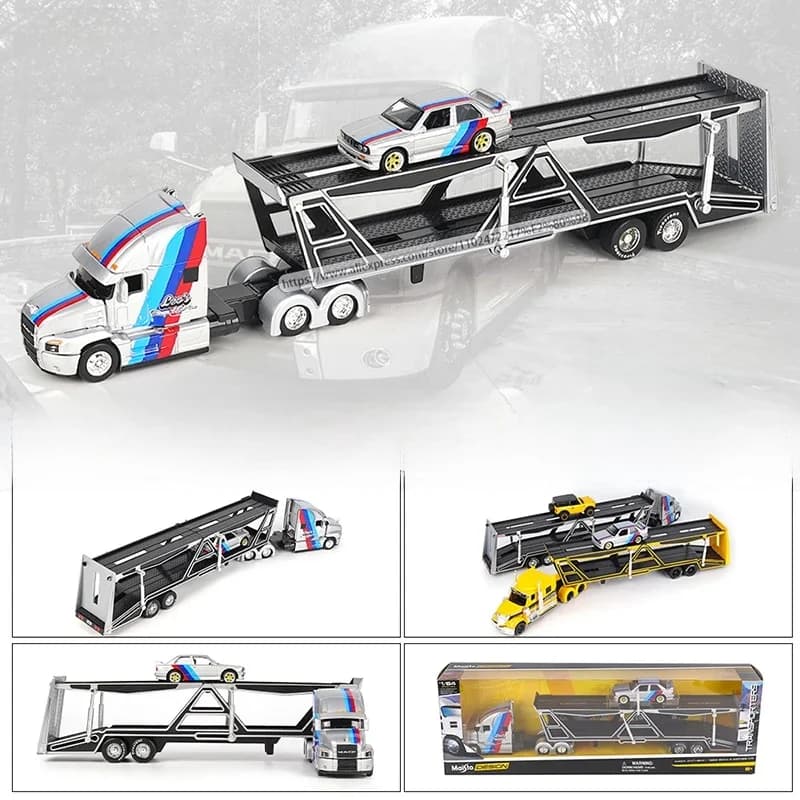 Maisto 1:64 MACK ANTHEM/1988 BMW 3 SERIES M3 precision model car Model collection gift