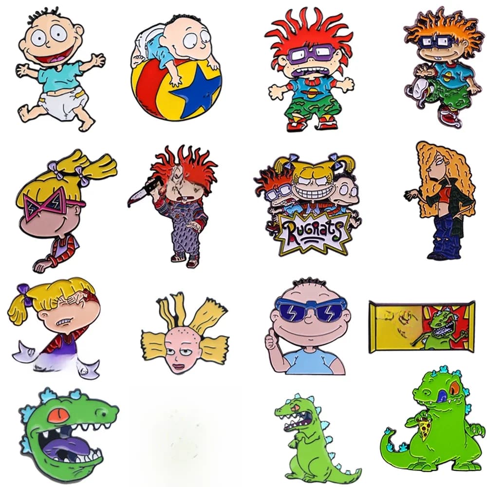Naughty Cartoon Character Enamelled Brooch Collect Cool Brooches Clothing Bags Lapel Badges Fashion Jewelry Accessories Gifts