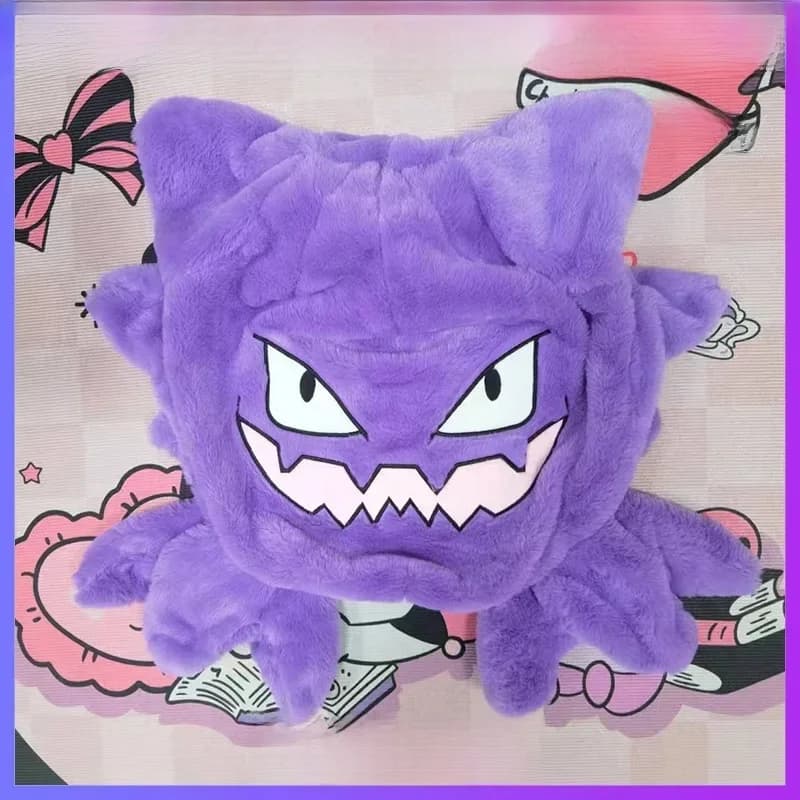 30CM-70CM Pokemon Gengar Semi-finished Shell Leather Plush Toy Cartoon Haunter Stuffed Doll Anime Gastly Pokémon Birthday Gift
