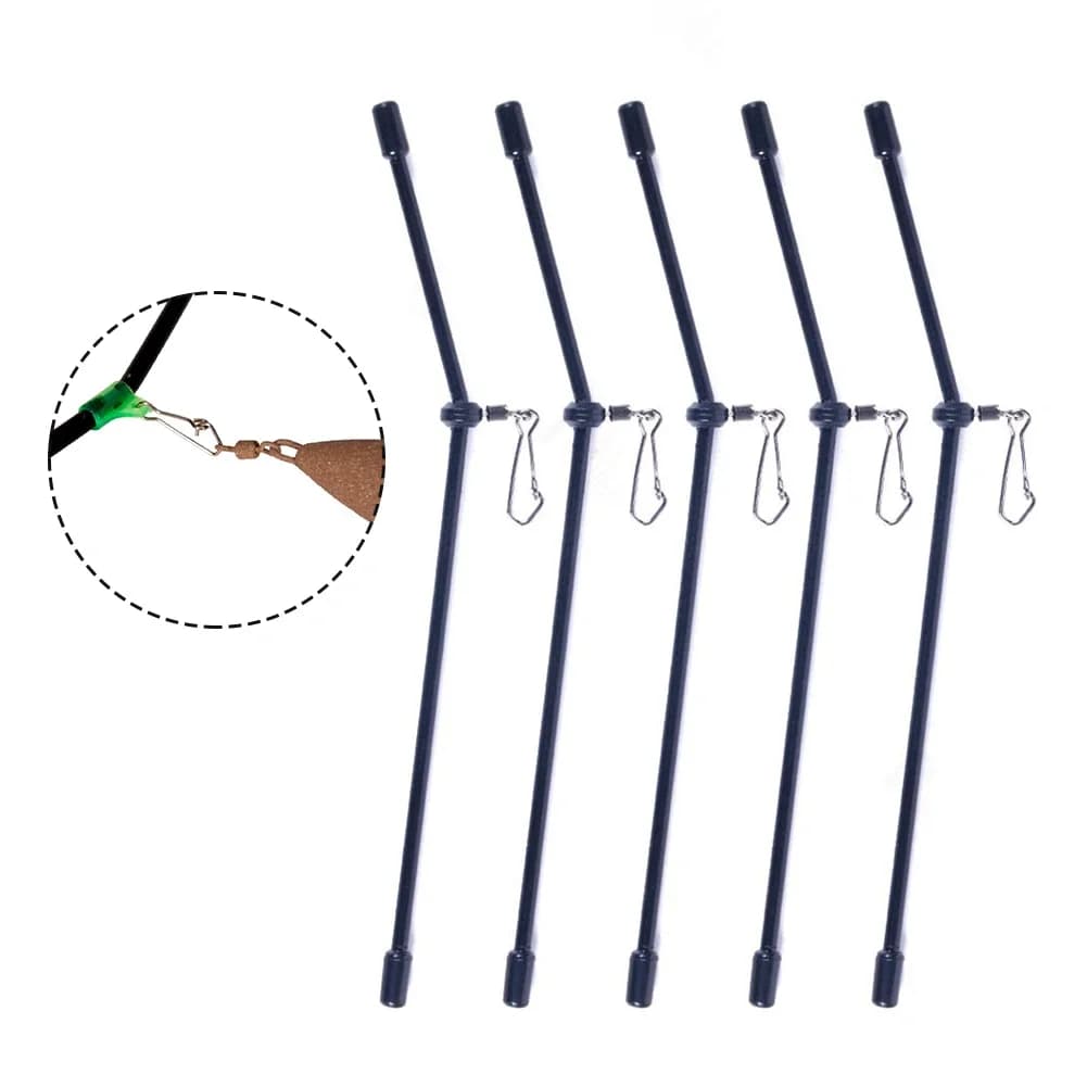 5pcs Fishing Anti-Tangle Feeder Boom Anti Tangle Booms With Snaps Tube Balance Connector Tackle Anti Tangle