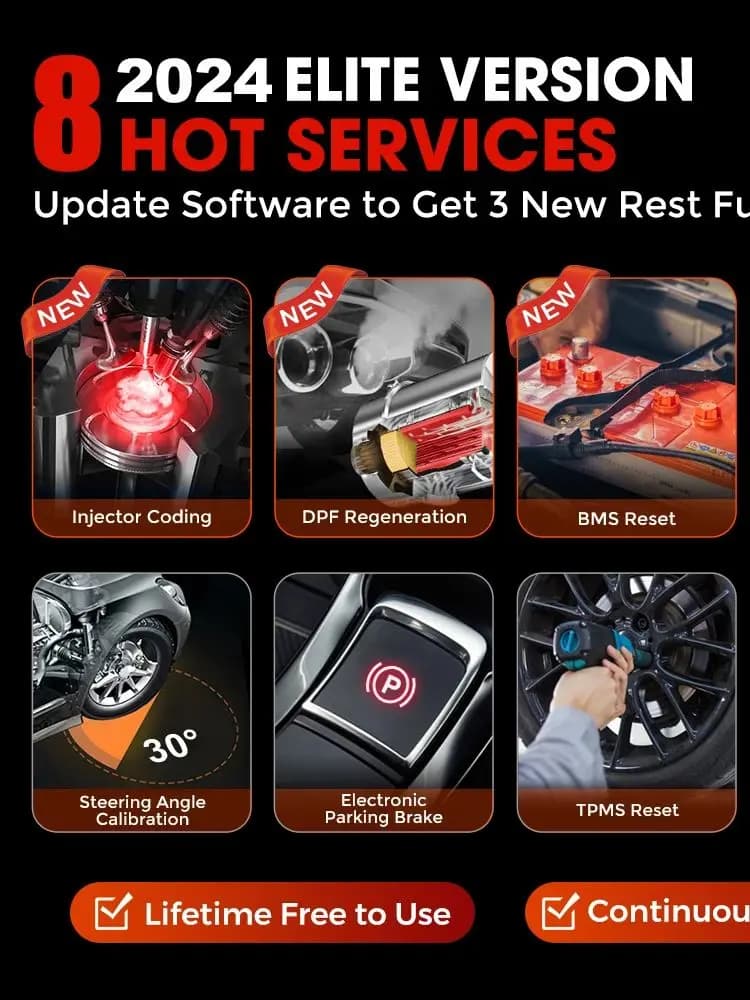 LAUNCH X431 CRP129E OBD2 Scanner Engine ABS SRS AT Car Auto Code Reader 8 RESET SAS,BRAKE,OIL,INJEC,TPMS,BMS,ETS,DPF Code Reader