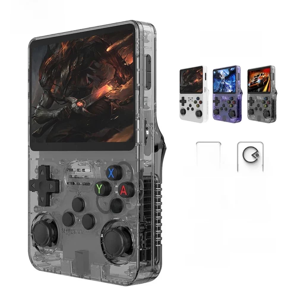128G R36S Retro Handheld Video Game Console Linux System 3.5 Inch IPS Screen R35s Pro Portable Pocket Video Player 64GB Games