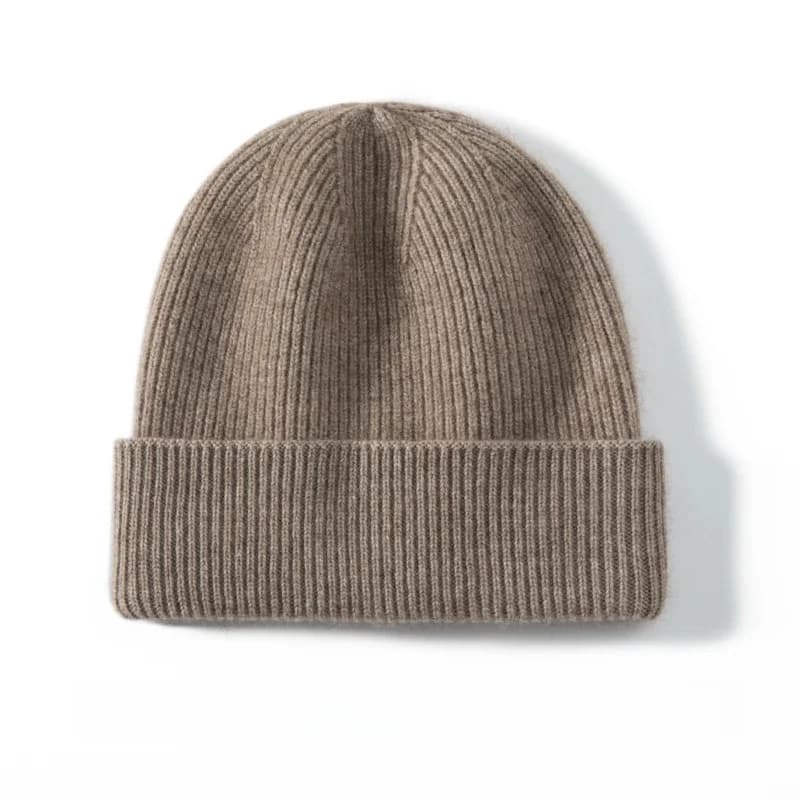 High Quality 100% Cashmere Knitted Hat for Women and Men Casual Beanie Hat Thicken Cap Winter Soft Warm Cashmere Caps Unisex
