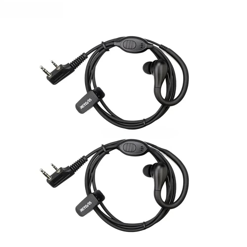 Retevis EEK007 2Pin Earhook Earpiece Walkie Talkie Earphones For Retevis RB618 H777 RT622 Two Way Radio For Kenwood/Baofeng