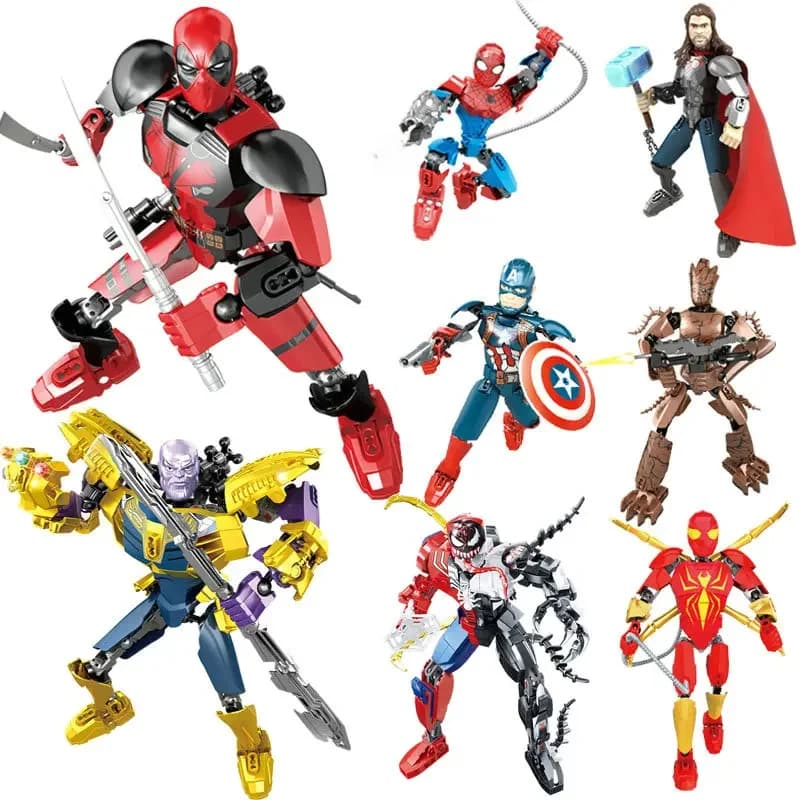 Hero Buildable Figure Iron Big Assembly Figures Building Block bricks action Toys Compatible With Lego collection gifts For Kid