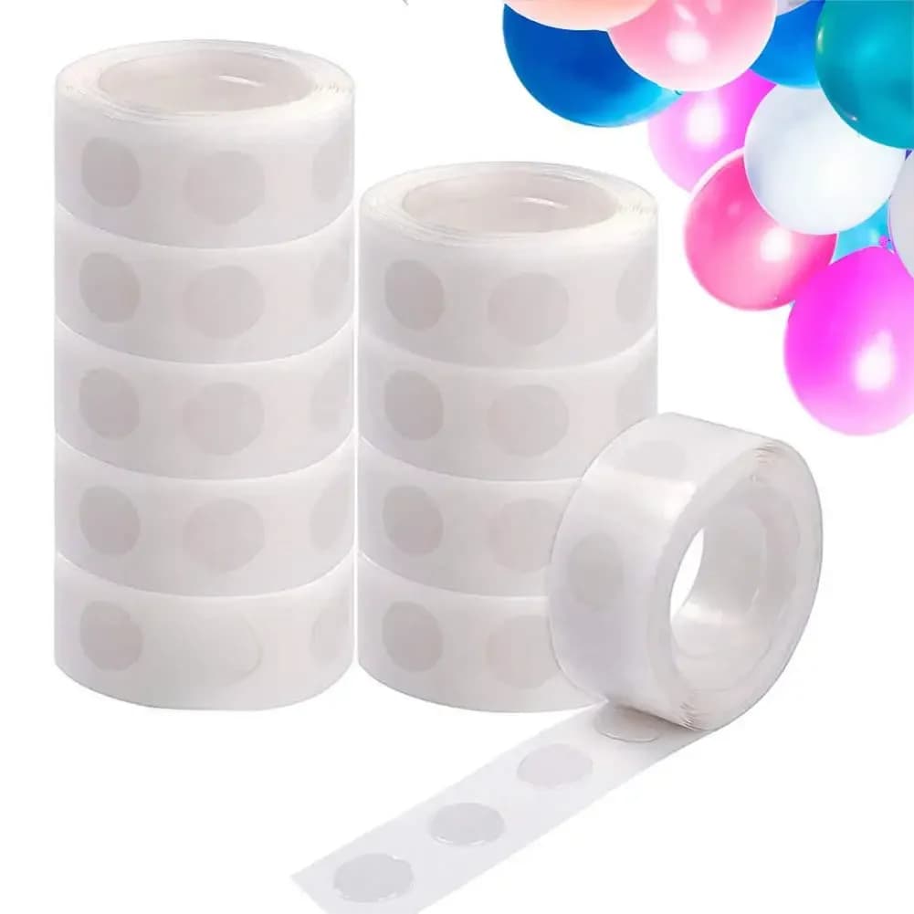 1/10 Roll Double-sided Adhesive Dots Transparent Removable Balloon Adhesive Tape Glue For Diy Craft Wedding Birthday Party Decor
