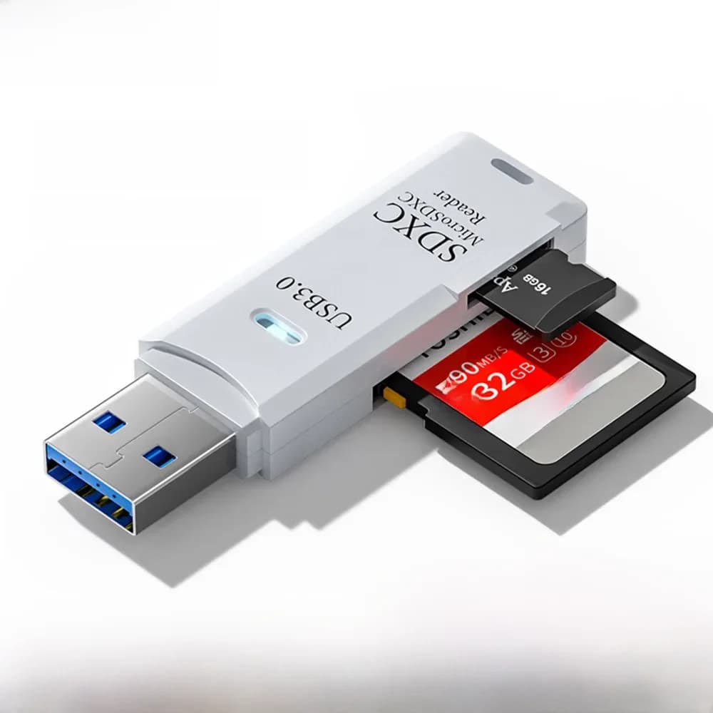 2 in 1 USB 3.0 Card Reader Micro TF sd card Reader usb adapter High Speed Cardreader TF Memory card For PC Laptop Accessories