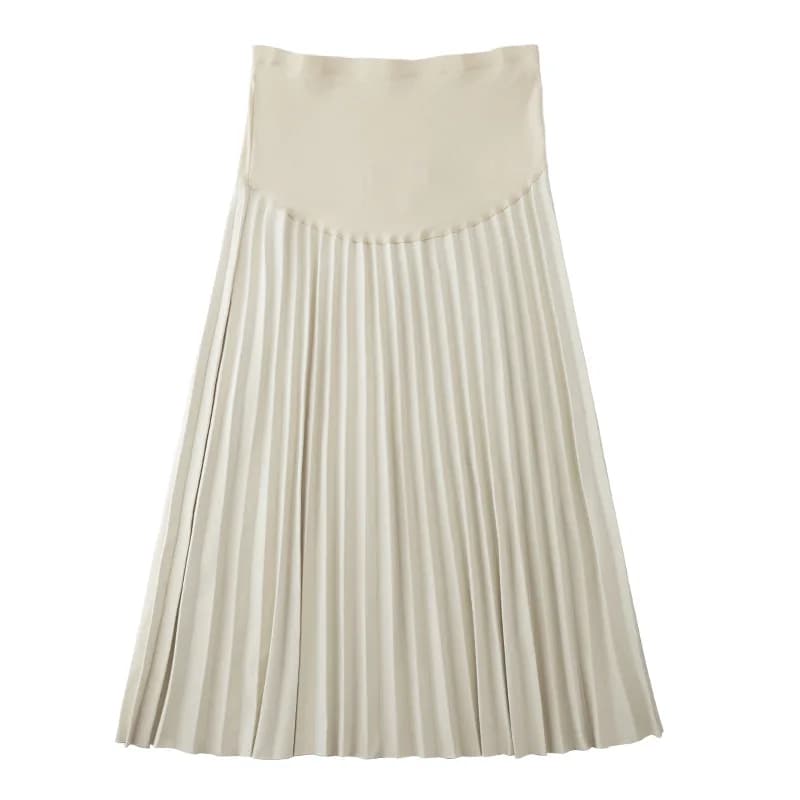 Winter Maternity Dress for Pregnant Women High Waist Skirts Maternity Pant Pleated Dress Vestidos Pregnancy Clothing Plus Size