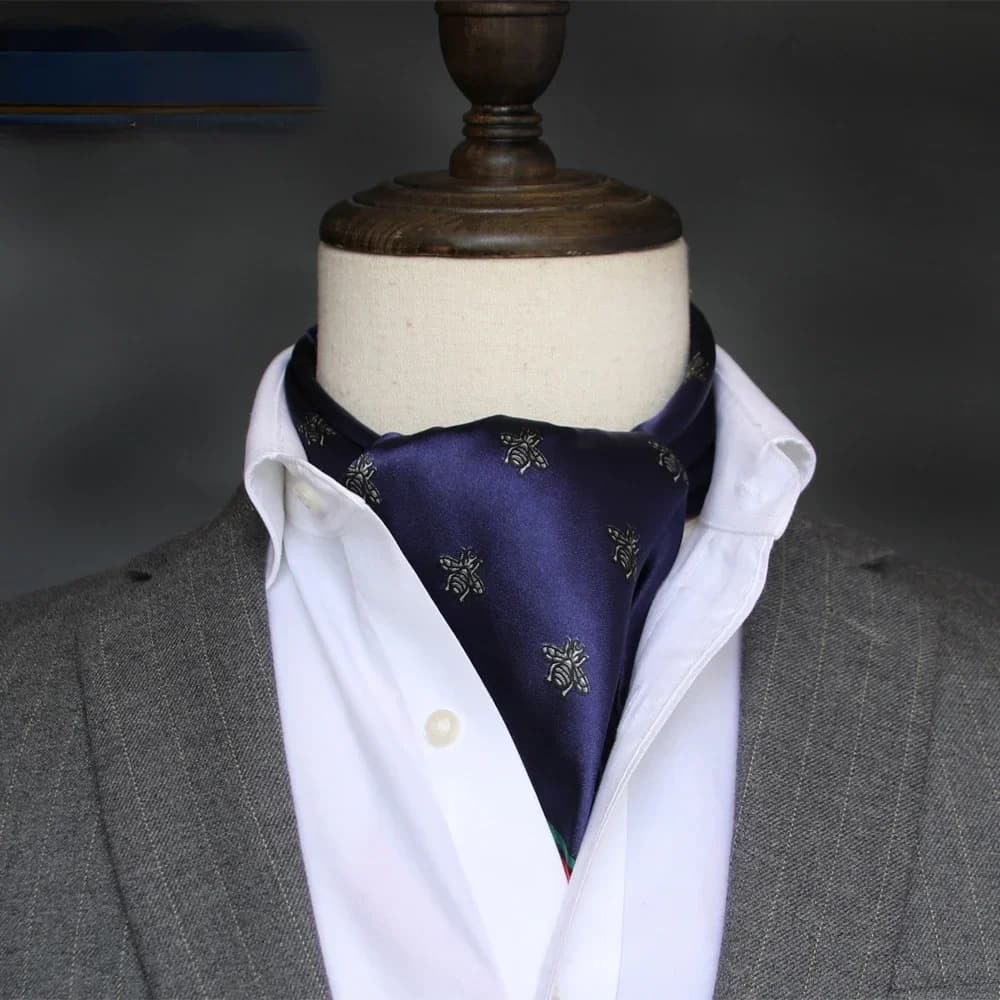 British Men's Silk Scarf Small Square Towel Satin Silk Scarf Men's Scarf Korean Style Spring Autumn Business Men's