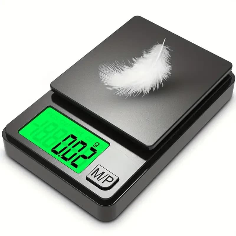 Precision Pocket Scale 1000g X 0.1g - Digital Gram, Food, Jewelry, Ounces/Grains Scale with Backlit LCD - Mini Scale for Travel