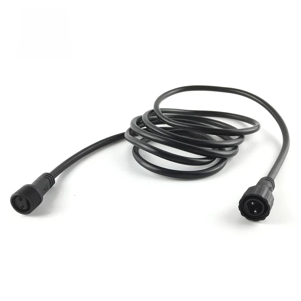 2PIN 2meter IP67 Waterproof Extension Cable Connect Wire Power Cord for LED outdoor string lights
