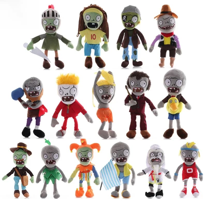 Plants VS Zombies 30cm Zombies Cosplay Plush Stuffed Toys Anime Cartoon Game Figures Cute Kids Doll Gifts