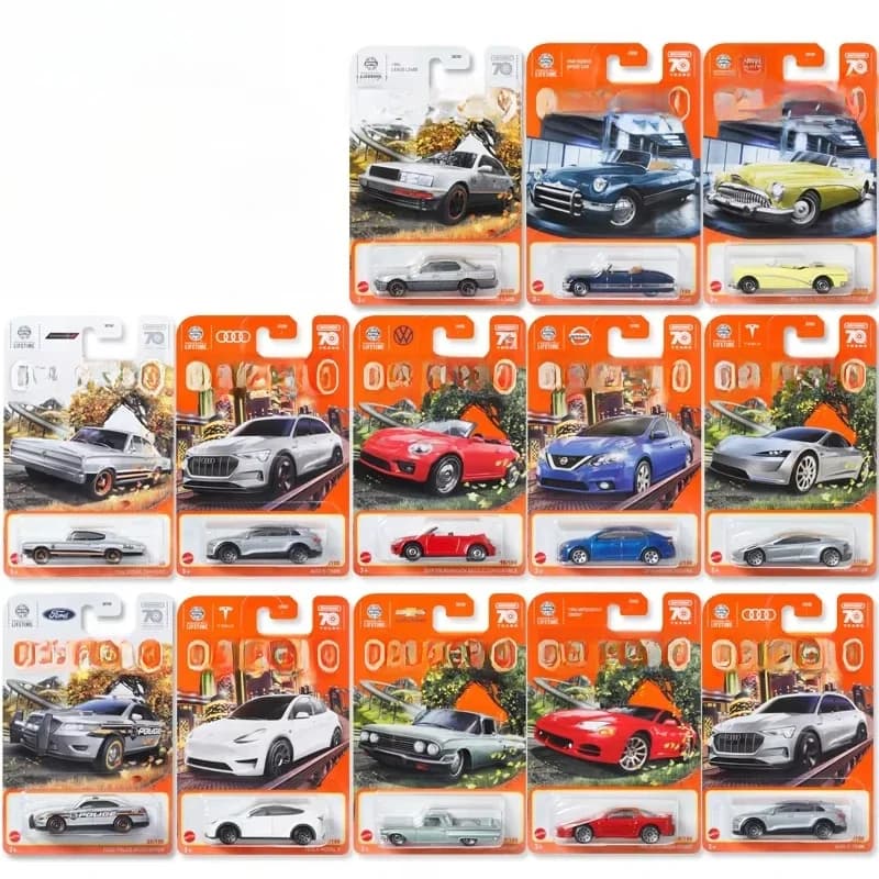 Original Matchbox Car City Hero Alloy Diecast Engineering Vehicle Model 1/64 Chevrolet Tesla Nissan Mazda Boys Toys for Kid Gift
