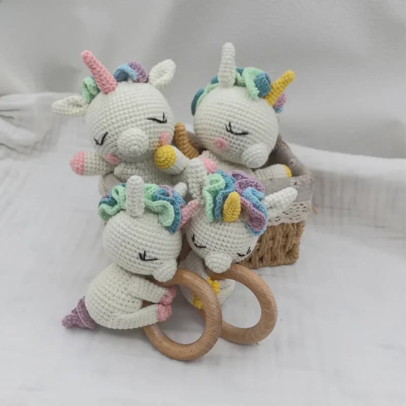 Baby Security Blanket Towel Feeding Bib Soft Towel Cotton Burping Cloth Infant Shower Gift Knitted Lovely Animal Rattle Sleep To