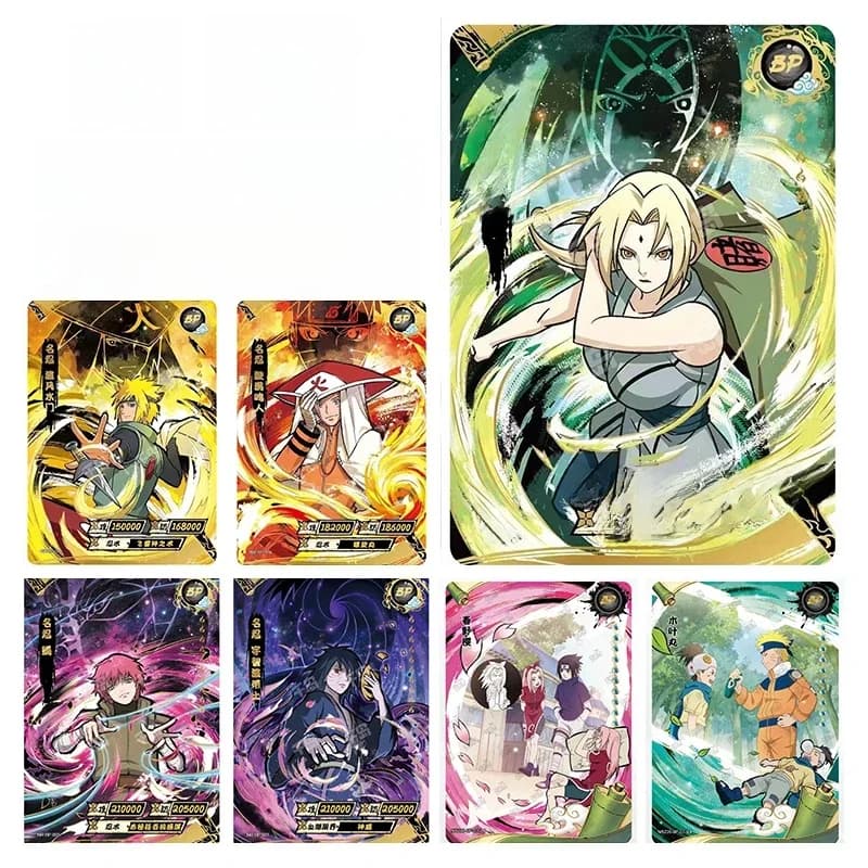 Kayou Anime Card Naruto Card BP Full Series No.01-034 Rare Uzumaki Kakashi Gaara Onoki Haku Anime Collection Card kids Toy Gift