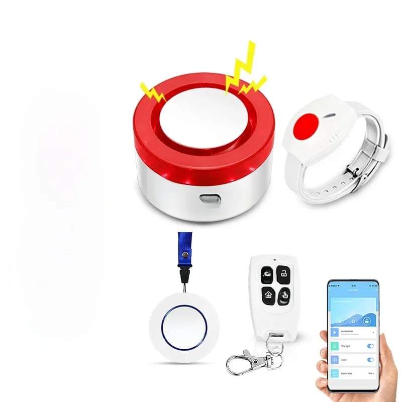 WiFi Panic Button for Elderly Senior Emergency Fall Alert Devices SOS Life Alarm Caregiver Pager Tuya Smart APP Notification