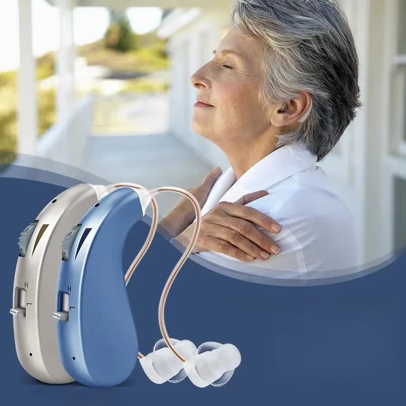 Enlarged hearing health earphones enhance ear sound protection for the elderly with hearing loss and tinnitus For Hearing Aid
