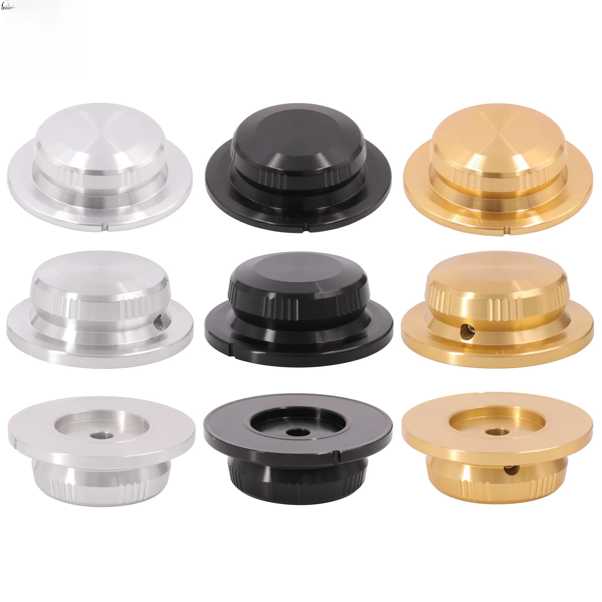 40mm 50mm 60mm CNC Machined Solid Aluminum Pointer Knob Button Cap for Amplifier DAC CD Turntable Potentiometer Volume 6mm Shaft