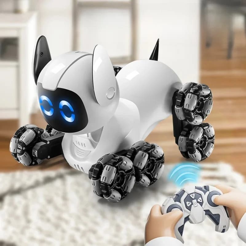 Y9 8WD RC Robot Dog Car Toy 2.4G Radio Remote Control Cars Touch-sense Music Stunt Drift Vehicle Electric Toy for Boys Kids Gift