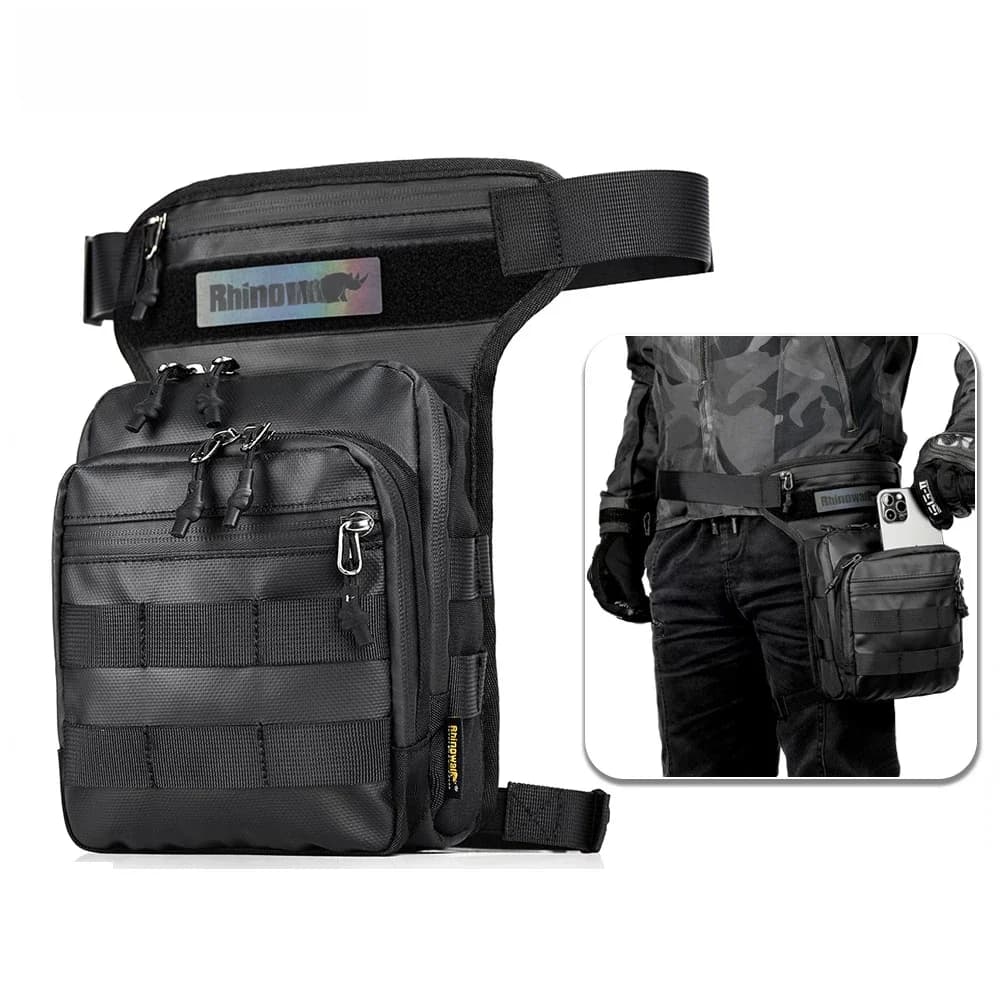 Rhinowalk Waist Leg Bag Thigh Hip BumBelt 3L LargeMessenger Bag Travel Cell/Mobile Phone Purse Fanny Pack MotorDrop Belt Pouch