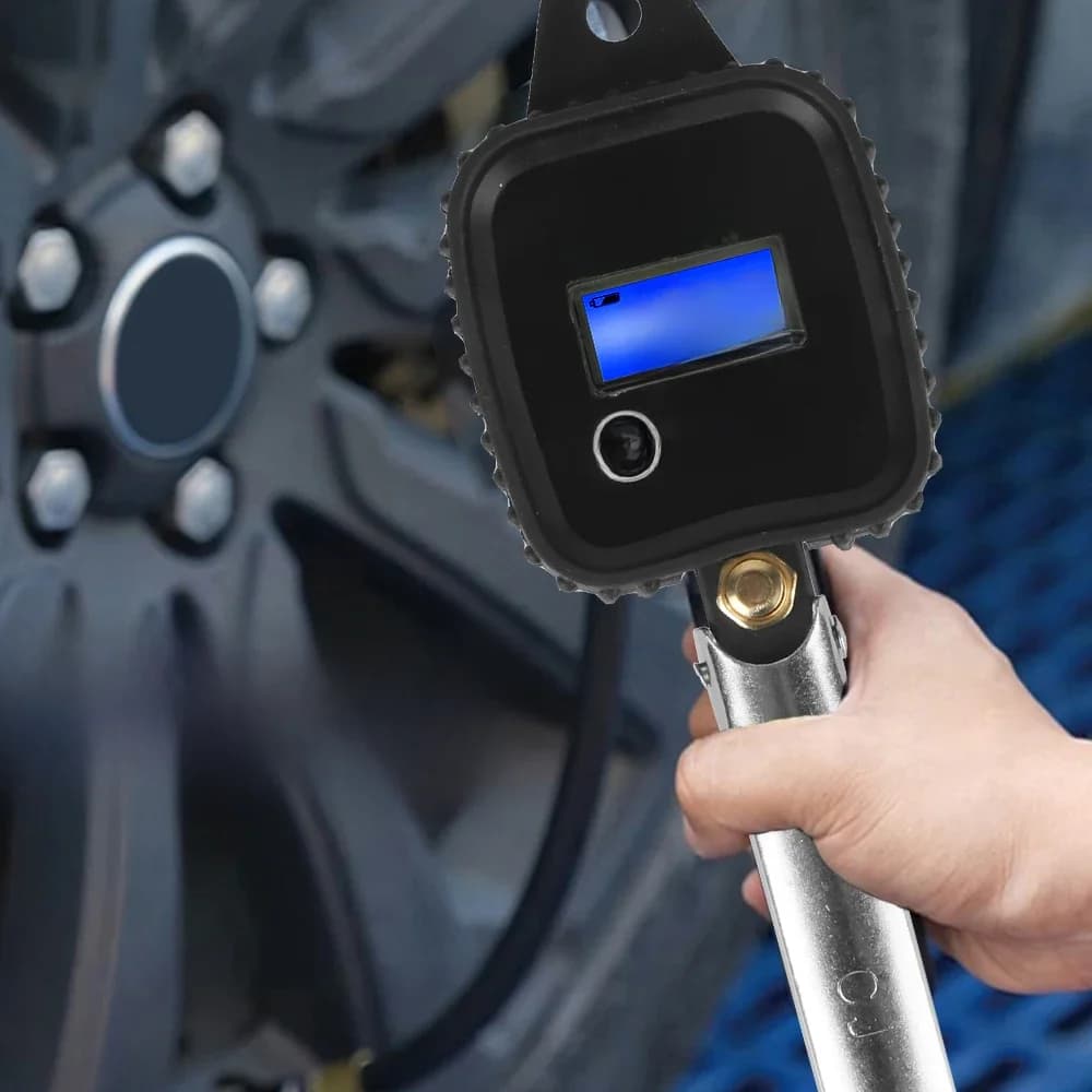 Car Tire Manometro Digital Inflator Gauge With Inflator Hose Car Tire Pressure Gauge High-precision Monitoring Inflation Gun