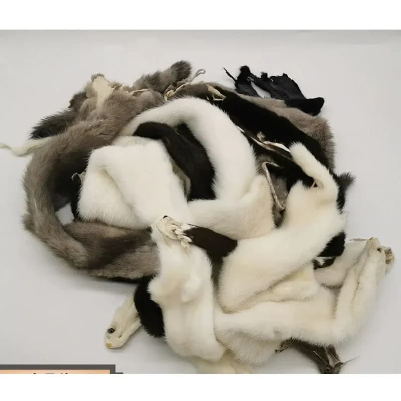 Real Mink Fur Skin Leather Hides Wholesale Factory Supply Eco Tanned Animal Furs flawed Authantic Natural Mink Skins for Garment