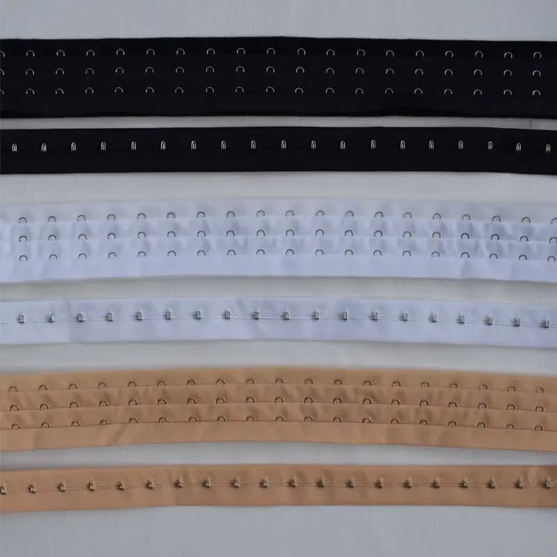 3 rows of shapewear with buckles, corset bra fabric hooks, extended buttons, DIY accessories for clothing