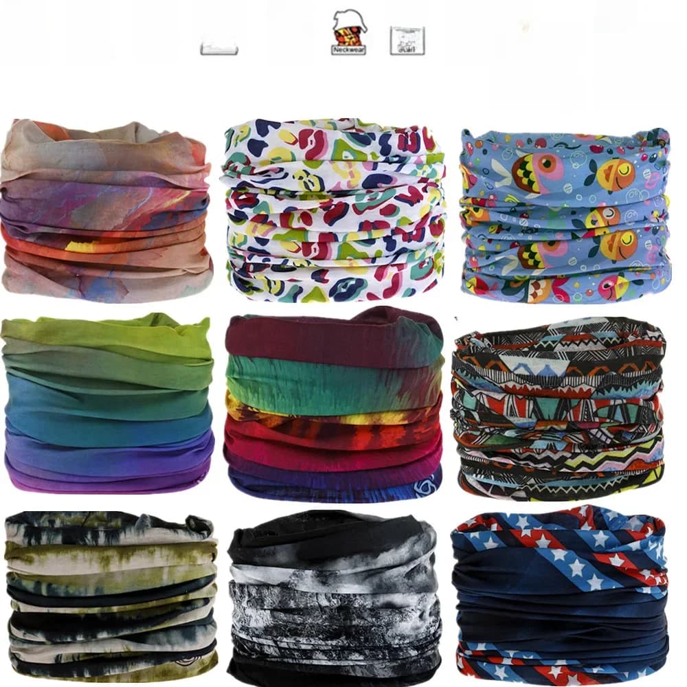 1751-1800 Camouflage Seamless Magic Bandana Neck Gaiter Paisley Headband Cycling Fishing Tube Face Shield Men Women Scarf