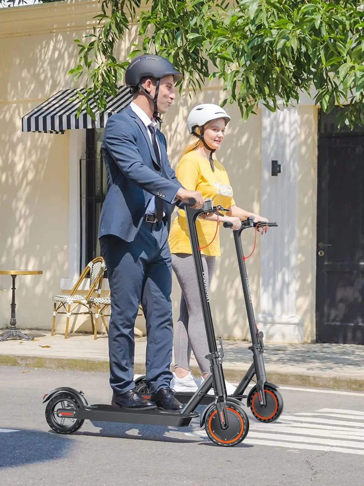 TODIMART T3 250W Adult Electric Scooter with APP, 10 Inch Tires, Dual Brakes, Max Speed 15.5mph, 18.6 Mile Range,Foldable Electric Scooters