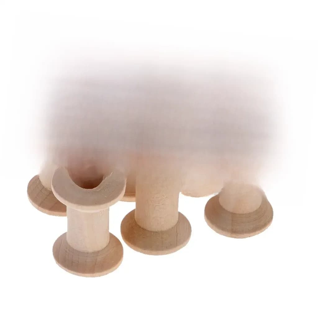 New Hot 10 Pieces Natural Wooden Empty Thread Spools Sewing Bobbins Tools 28x21mm for DIY Clothes Craft Sewing Tools Accessories