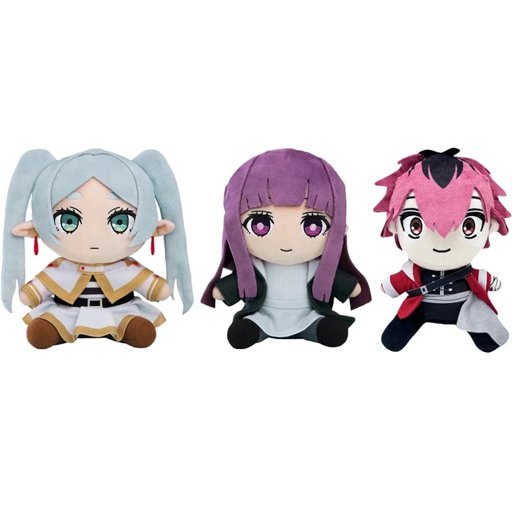 Anime Peripheral Doll Frieren Plush Toy Fern Stark Dolls Sitting Posture Action Dolls Pillows Child Birthday Gift Christmas Toys