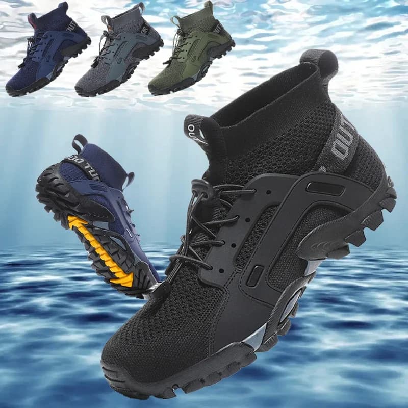 Aqua Shoes Male 2023 Quick-Drying Anti-Slip Sneakers Mountain Hiking Swimming Water Shoes Soft Men Casual Sneakers Free Shipping