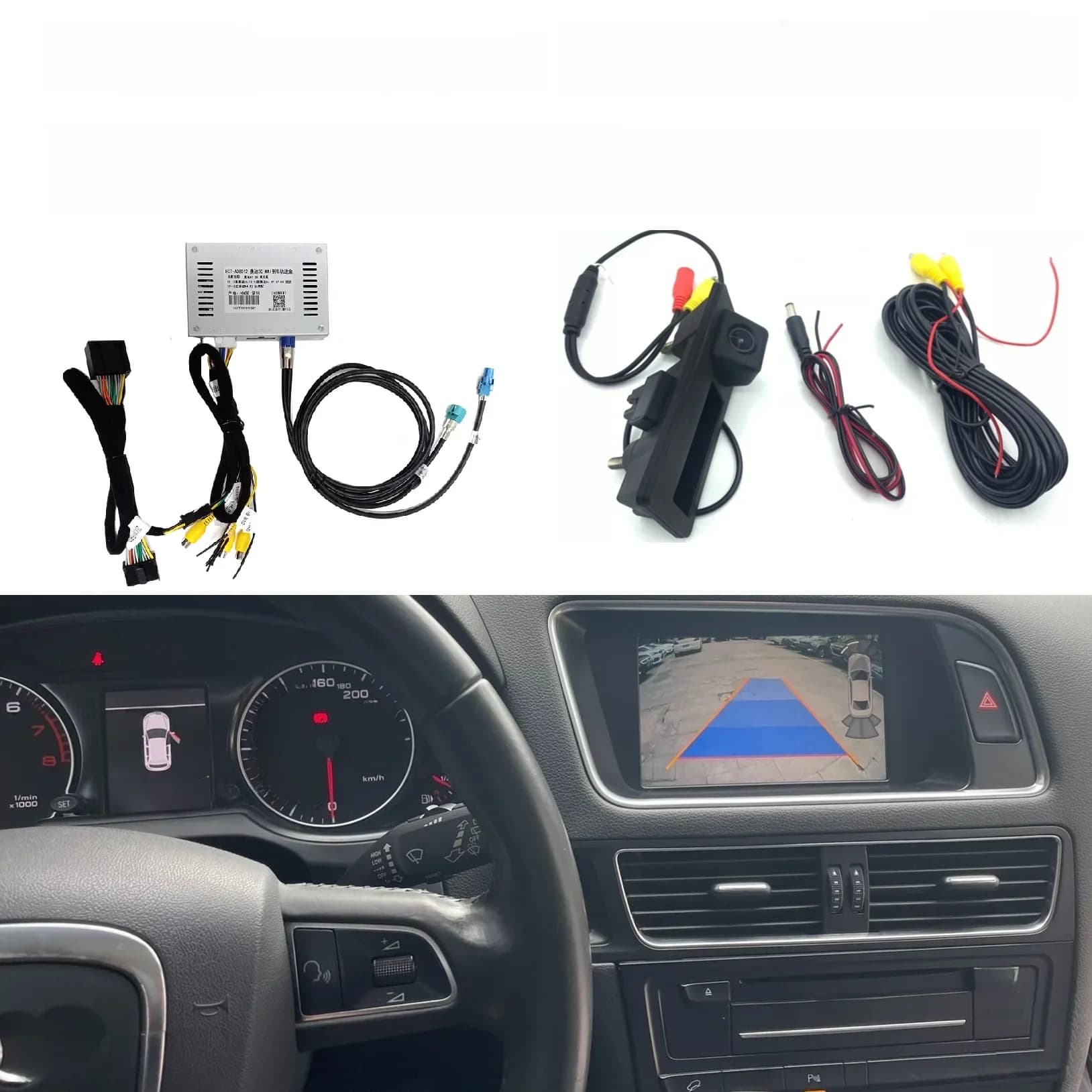 Reverse Camera Interface For Audi A4 A5 Q5 S4 S5 Front Rear view adapter decoder