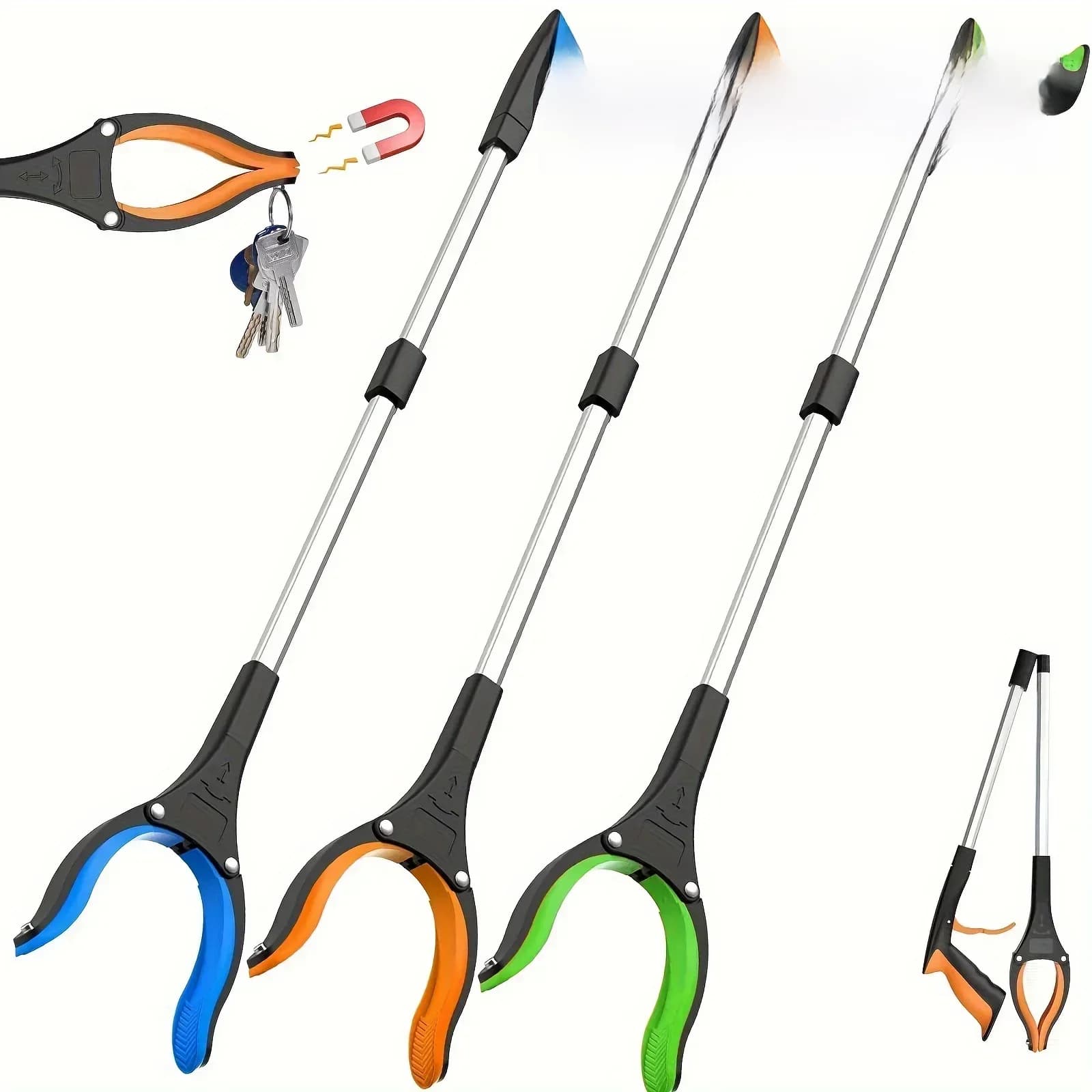 Garbage Picker Gripper With 360 ° Rotating Clip, 32 Inch Lightweight Heavy-Duty Elderly Gripper, Gripper, Elderly Grabbing Tool