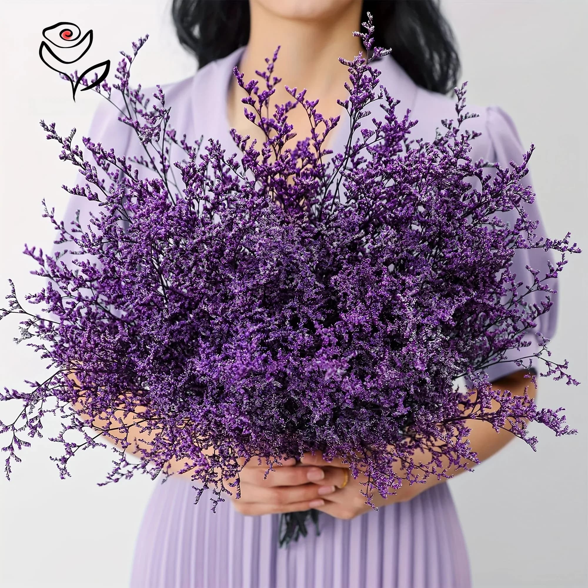Natural Preserved Flower Dried Limonium Bouquets for Wedding Decor Valentine's Grass Boho Home Table Decor Christmas Decoration