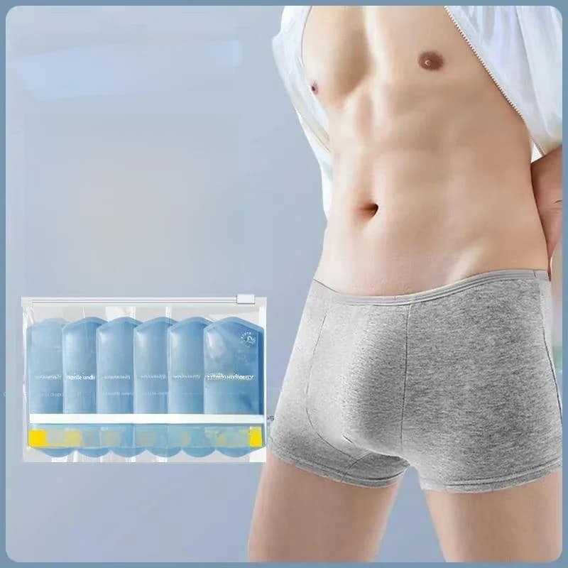 ONEWEAR Men's Disposable Panties men's flat angle travel aseptic shorts travel wash-free portable travel clothes 5/10Pcs