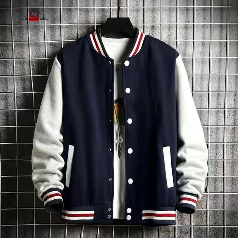 Supzoom New Arrival Fashion Fleece Casual Baseball Uniform Cotton Spliced Regular Rib Sleeve Brand Clothing Bomber Jacket Men