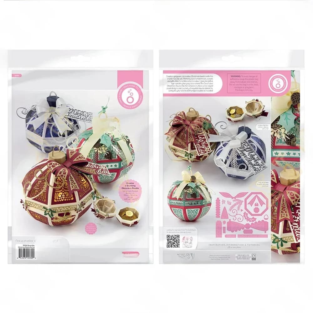 Decorative Christmas Bauble Metal Cutting Dies For DIY Scrapbooking Photo Cutting Die Paper Cards Embossing  Decorative Craft