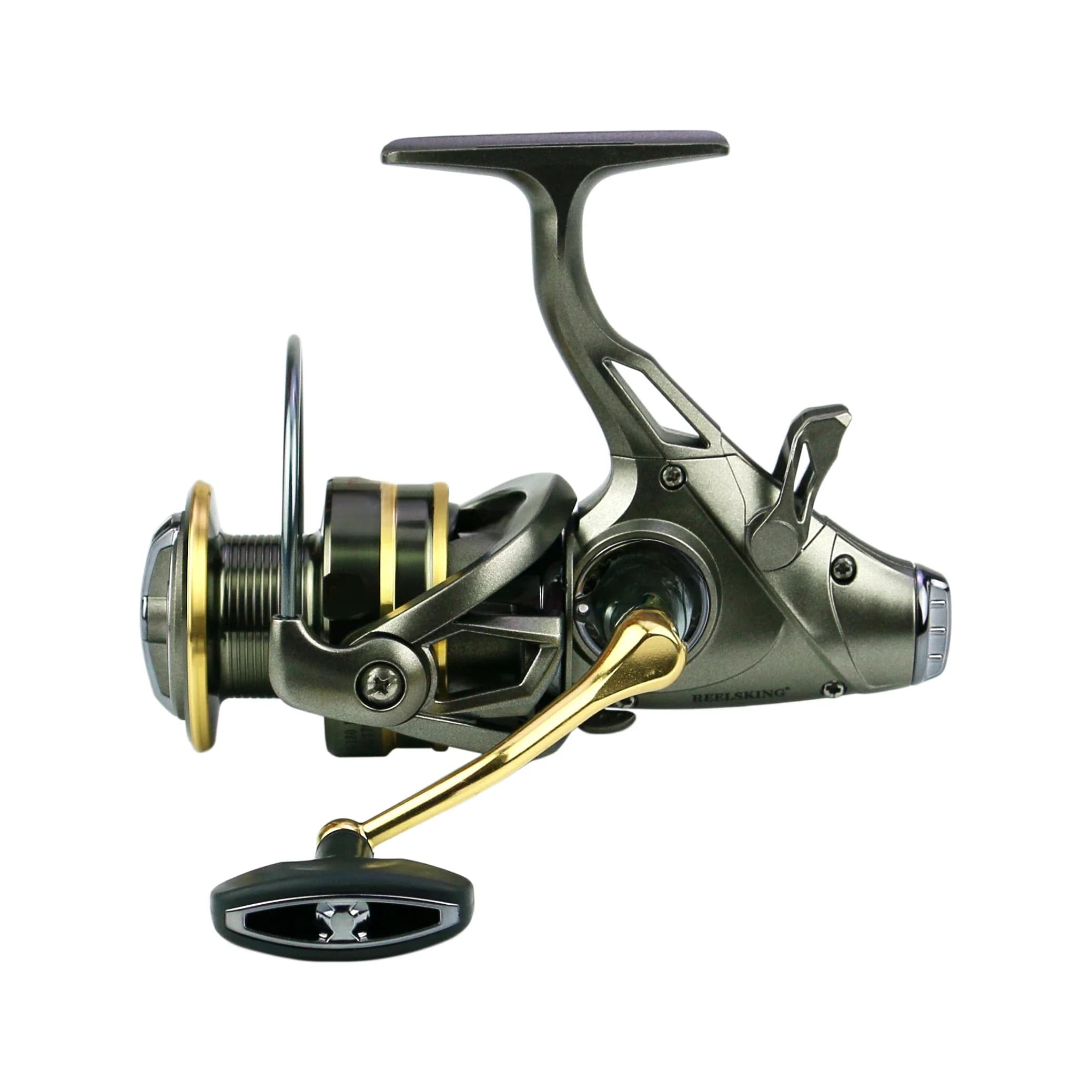 Meta 20KG towing Ahead/Post Double Brake Smooth Casting Reel High Speed Sea Bass Fishing Reel Gear ratio 5.5:1 Left/Right Hand