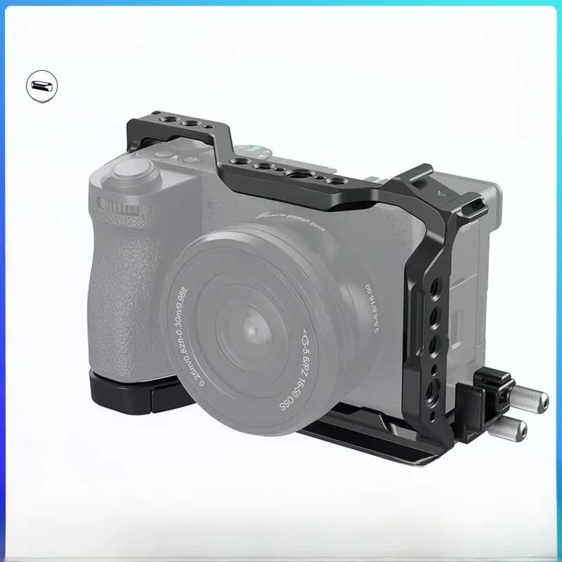 SmallRig  A6700 Cage Kit for Sony Alpha 6700 Built-in Quick Release Plate for Arca with Cable Clamp for w Shoe Mount 4336