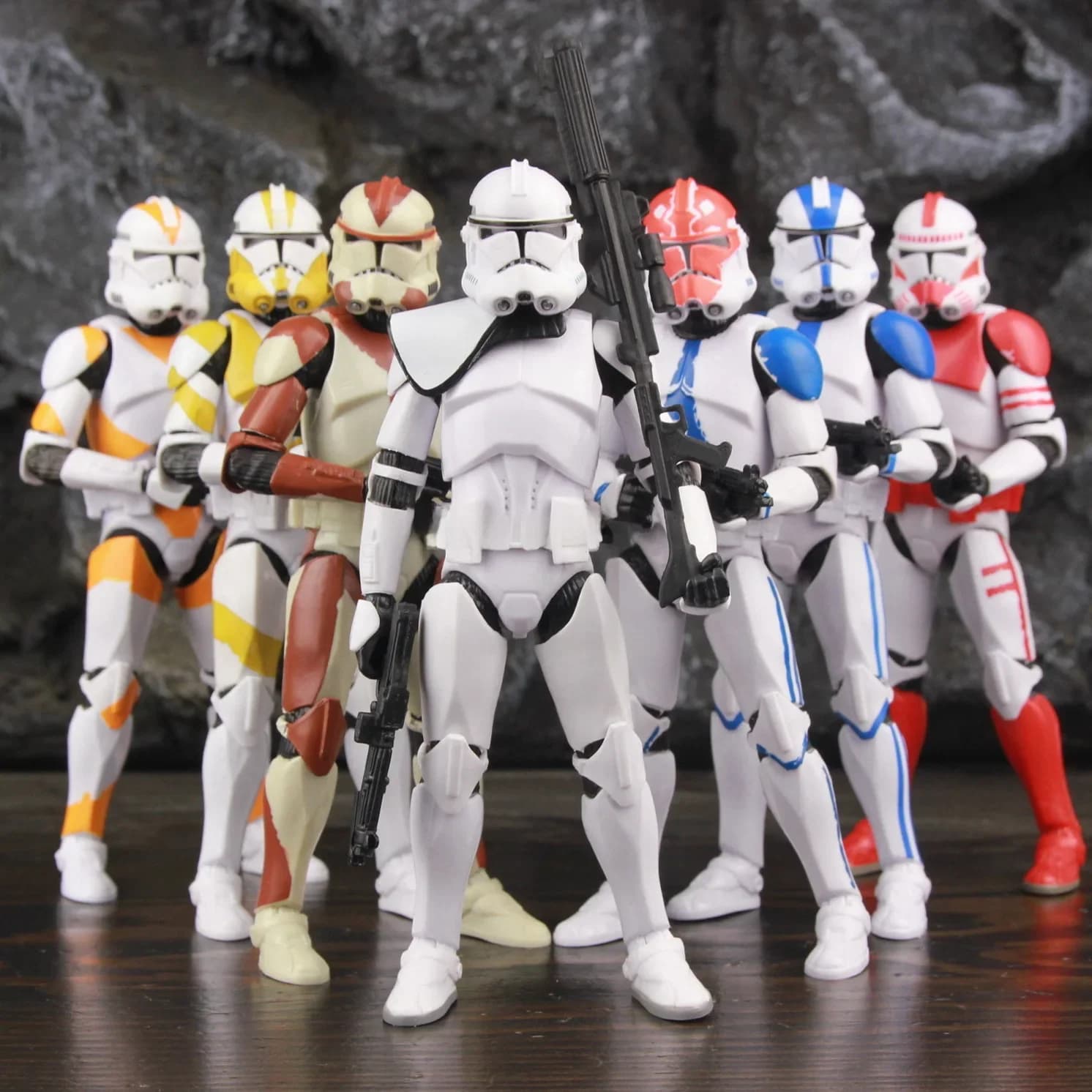Star Wars 104th 212th 442nd 332nd 501st P1 Rex 6" Action Figure ARC ARF Trooper Shock Asohka Phase 2 Episode II Clone Toys Model